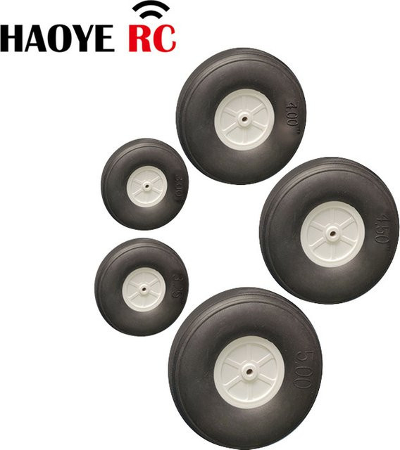 Haoye PU Rad Heck Rad Reifen für RC Flugzeug Ersatz, 2-teiliges Set - Bild 1
