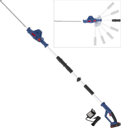 Güde Akku Teleskop Heckenschere HST 18-201-05 mit 18V Li-Ion Akku 2,0 Ah und Ladegerät