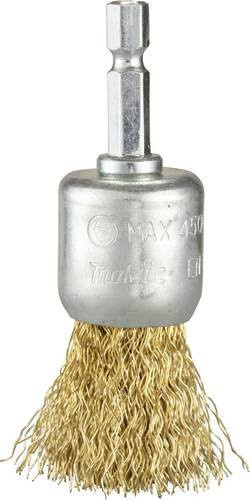 Makita Kegelbürste aus Messing in Gold, Durchmesser: 24 mm, 1/4 Zoll Anschluss - Bild 1