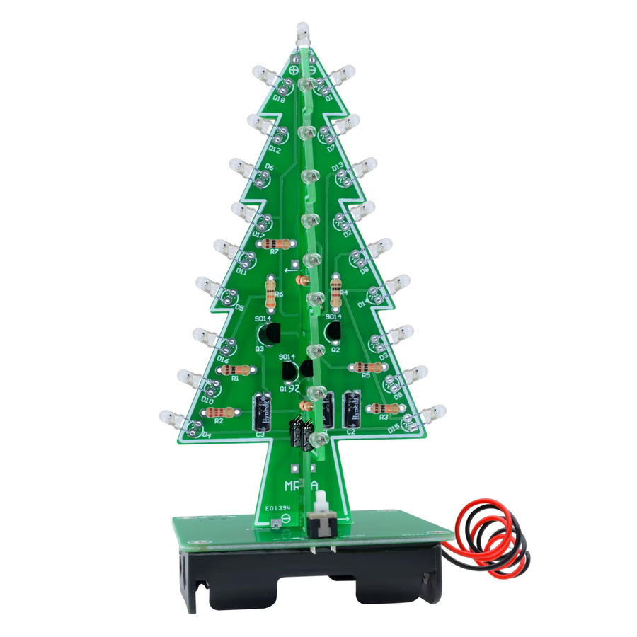 diymore Weihnachtsbaum-Bausatz, LED 3/7-Farben blinkend, Bunt / Mehrfarbig - Bild 3