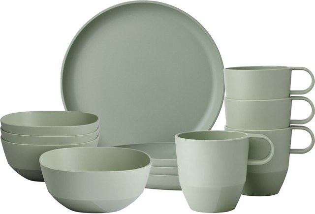 Mepal Frühstücks-Set Silueta 12er Set in Grün aus Melamin und Kunststoff - Bild 1
