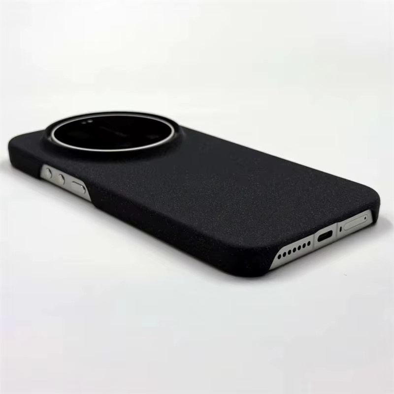 Xiaomi Handyhülle Matte Rock Sand Hard Case für Xiaomi 15 Ultra Mi 14 13 12S Ultra in Schwarz - Bild 2