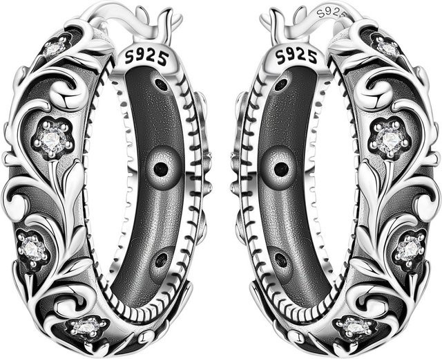 Orstarry Creolen 925 Silber, Zirkonia, Damen - Bild 1