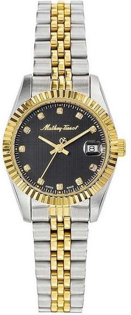 Mathey-Tissot Armbanduhr, Edelstahl, Quarz, Schwarz, Damen - Bild 1