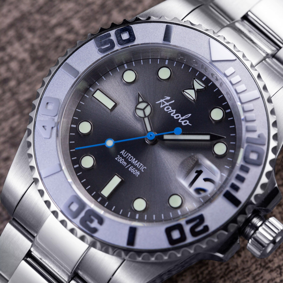 Horolo Armbanduhr Edelstahl, Automatik, Schwarz, Herren - Bild 3