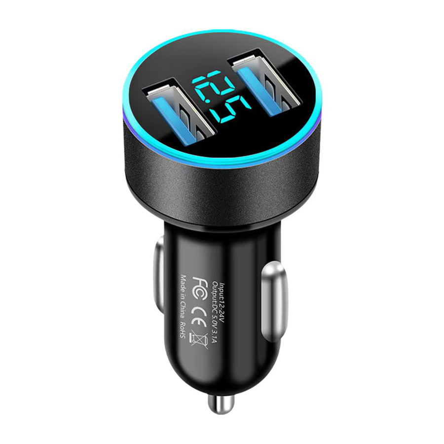 Dual USB Auto Ladegerät mit USB Typ C und 3,1 A Schnellladefunktion für iPhone und Samsung - Bild 7