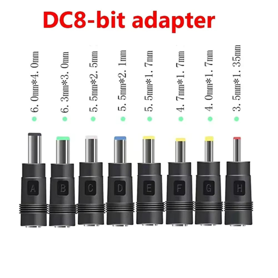 BSN 34-teiliges universelles Gleichstrom-Netzteil-Anschluss-Kit mit 5,5x2,1mm Barrel-Plugs in Schwarz - Bild 4