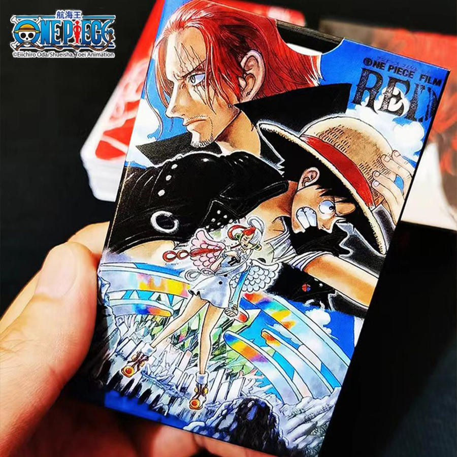 Yiran toy One Piece Anime Poker Spielkarten rot 1-teiliges Set - Bild 5