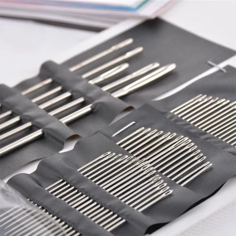 DUTRIEUX Edelstahl-Nähnadel-Set in Silber mit Großöhr für Schneiderei und Handwerk - Bild 3
