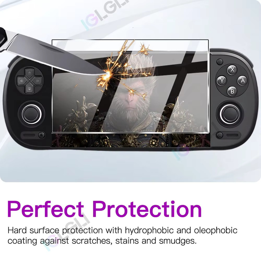Retroid Pocket 6 Displayschutzfolie aus 9H gehärtetem Glas, transparent und kratzfest - Bild 3