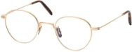 Cubitts Broadfield Korrektionsbrille, Vollrand, Rund, Gold, Metal, Unisex - Bild 1