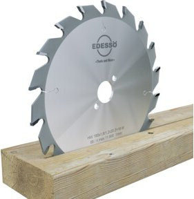 EDESSÖ Handkreissägeblatt für Akku-Maschinen, Dünnschnittsägeblatt mit Carbide-Spitzen für Holz und Kunststoff, Farbe: Silber, Durchmesser: 160 mm, Breite: 1,6 mm, Höhe: 1,2 mm, Bohrung: 20 mm, Zähne: 18 - Bild 1