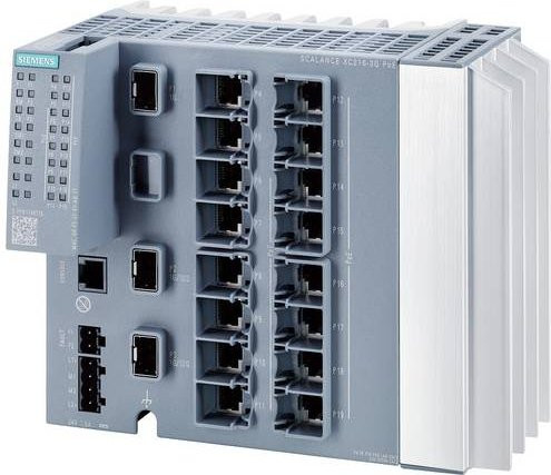 Siemens 6GK5216-3RS00-2AC2 Industrial Ethernet Switch in Grau - Bild 1
