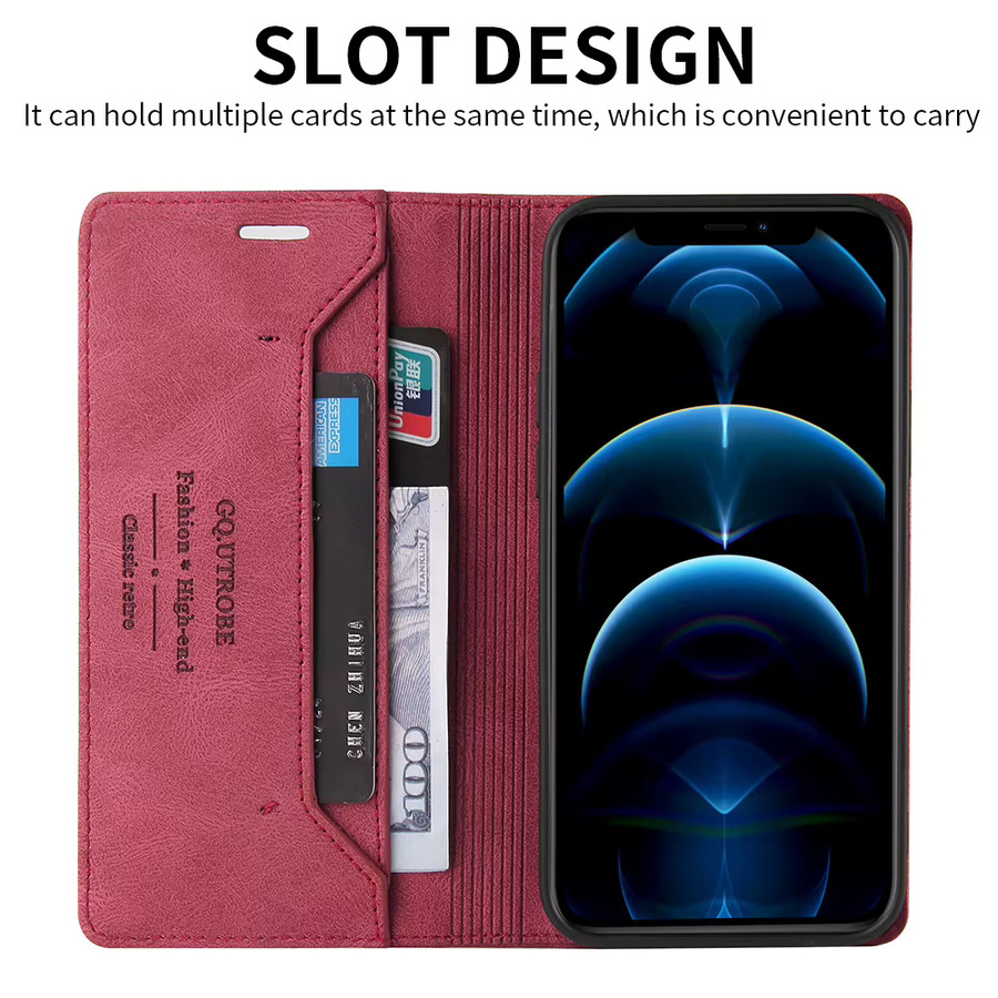 Magnetische Leder-Flip-Hülle mit RFID-Blocking für OPPO A58 A78 A54 A74 A95 A95 5G und Reno 10 Pro 5G in Blau - Bild 2