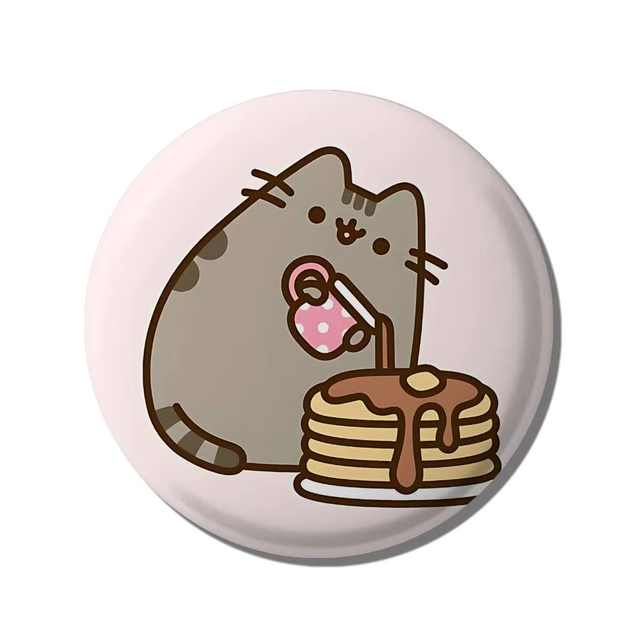 Brosche Kawaii P-Pusheen, Runde Anstecknadel - Bild 5