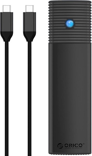 Orico PWM2 Gehäuse für SATA M.2 NGFF SSD mit USB-C Anschluss, Schwarz - Bild 1