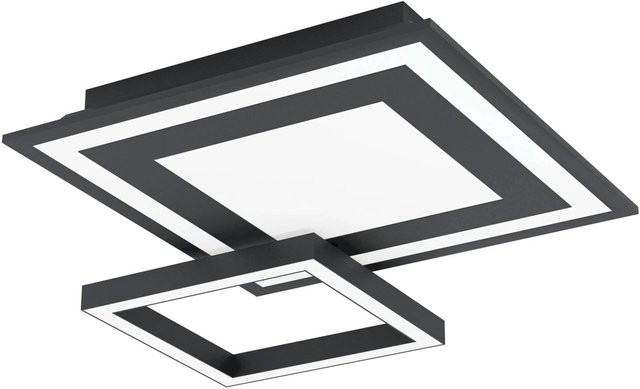 Eglo LED-Deckenleuchte Savatarila-Z Eckig in Weiß und Schwarz mit ZigBee, RGBW und Dimmerfunktion - Bild 1