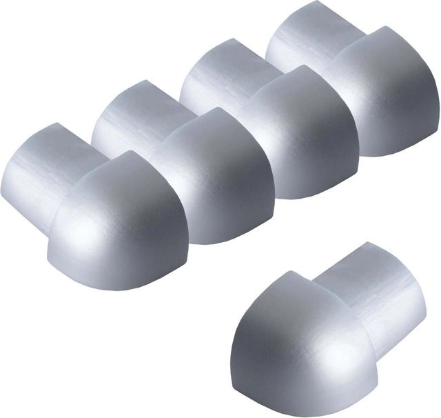Dalsys Außeneck Fliesenschiene Viertelkreis aus Aluminium in Silber Matt, Breite: 5 mm, Höhe: 12,5 mm - Bild 1