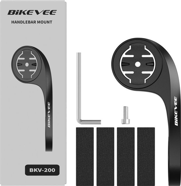 Bikevee Universal Wireless GPS Fahrradcomputer Halterung mit Adapter Basis in Grün und Schwarz für Garmin, XOSS, iGPSPORT, Magene, Coospo und CYCLAMI - Bild 1