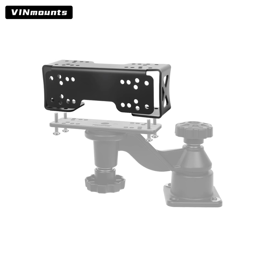 VINmounts Schwerlast-Metall-Montagehalterung in Schwarz für Marine, Fahrzeuge und Industrie - Bild 2