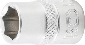 BGS Steckschlüssel-Einsatz Sechskant 10611 in Silber mit 10 mm Antrieb Innenvierkant 3/8 Zoll und 11 mm Schlüsselweite - Bild 1