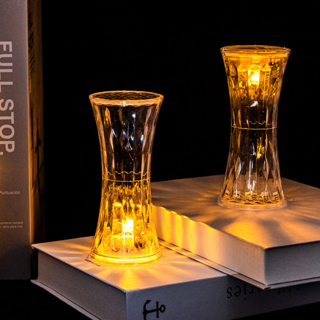 Lyfs LED Nachtlicht Kristall Diamant Tischlampe aus transparentem Acryl für das Schlafzimmer - Bild 1