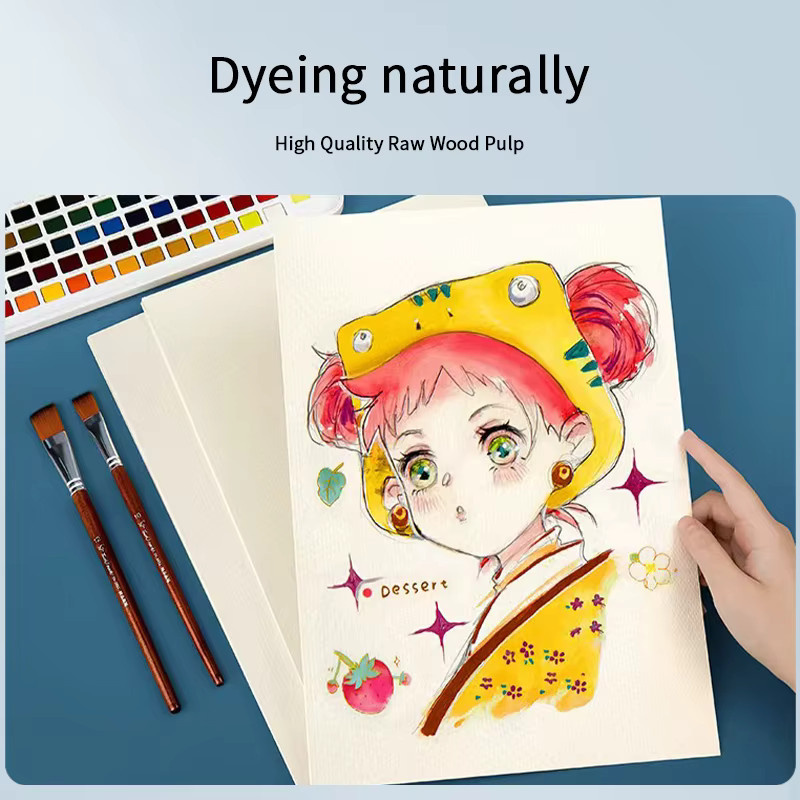 Tonpei Aquarellpapier Postkarten Set, 50 Blatt, Weiß - Bild 2