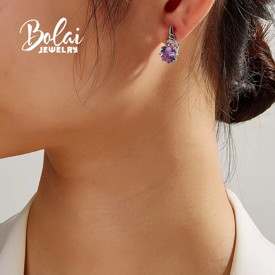 bolaijewelry Ohrringe, 925 Silber, Nano Alexander, Kristall, Damen - Bild 2