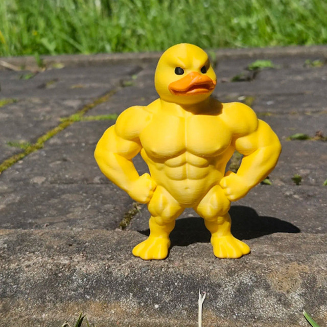 Bandai Muskel-Ente, Statue, Gelb, Kunststoff - Bild 1