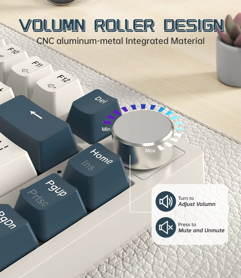 ATTACK SHARK K85 Mechanische Gaming Tastatur mit Magnetschaltern, 75 % Layout, RGB-Hintergrundbeleuchtung, Black - Bild 2