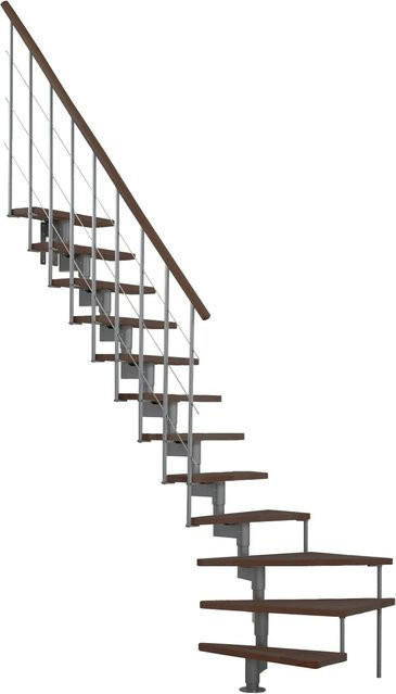 Minka Raumspartreppe Style Turn in Walnuss für eine Geschosshöhe bis 304 cm - Bild 1