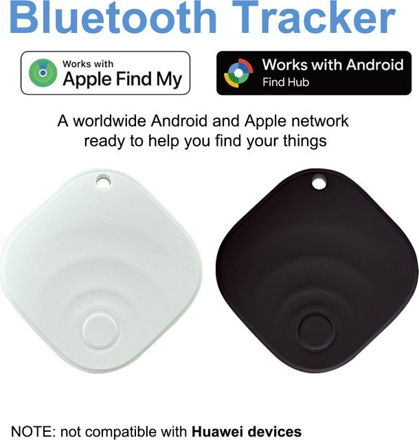 leapii Bluetooth Tracker Air Tag Ersatz für iOS und Android, Wasserdichter Smart Tracking Tag und Schlüsselfinder in Schwarz - Bild 1