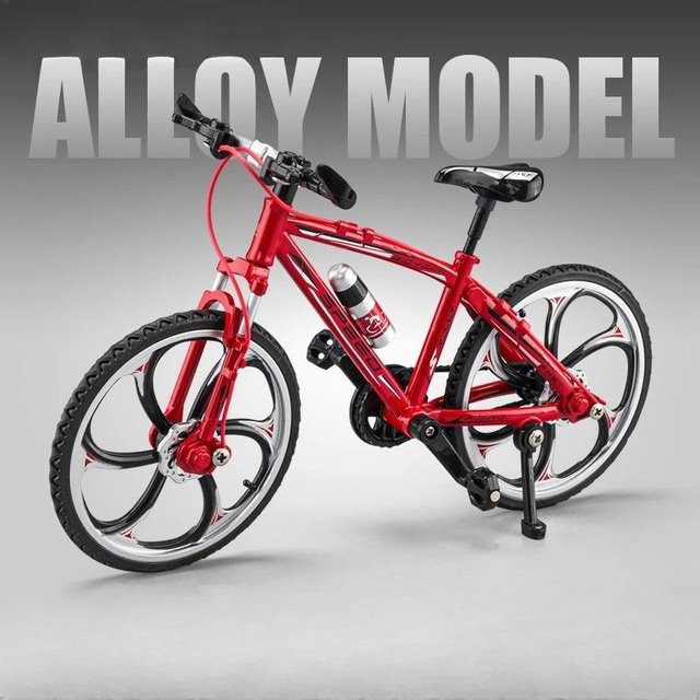 Linyi toy car Mountainbike Modellspielzeug, 1:8, Legierung Druckguss, ab 14 Jahren - Bild 1
