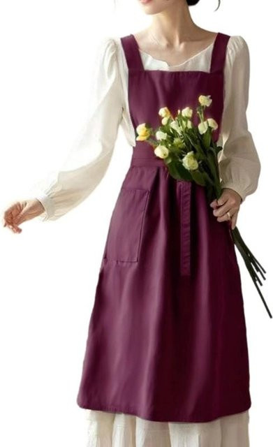Fleckbeständige und wasserdichte Küchenschürze aus Polyester in Purple von Greenery Tools für Profis und Zuhause - Bild 1
