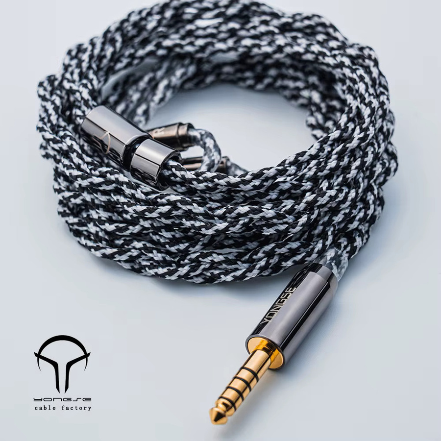 Yongse Venom 4-strängiges 6N-Ohrhörer-Upgrade-Kabel aus versilbertem Kristallkupfer - Bild 2