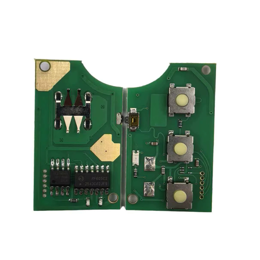 QCONTROL Autoschlüssel mit 2 Tasten und ID48 Chip für VW, Seat und Skoda in Schwarz - Bild 3