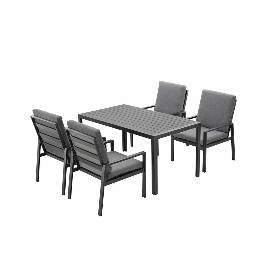MeXo Garten Essgruppe aus Aluminium für 4 Personen in Grau - Bild 2