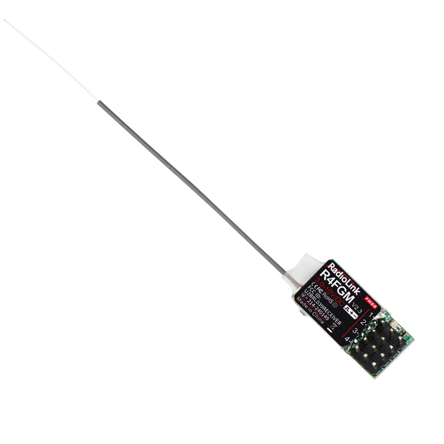 Radiolink R4FGM Empfänger, 2,4 GHz, 4CH FHSS PWM, Mini Gyro - Bild 2