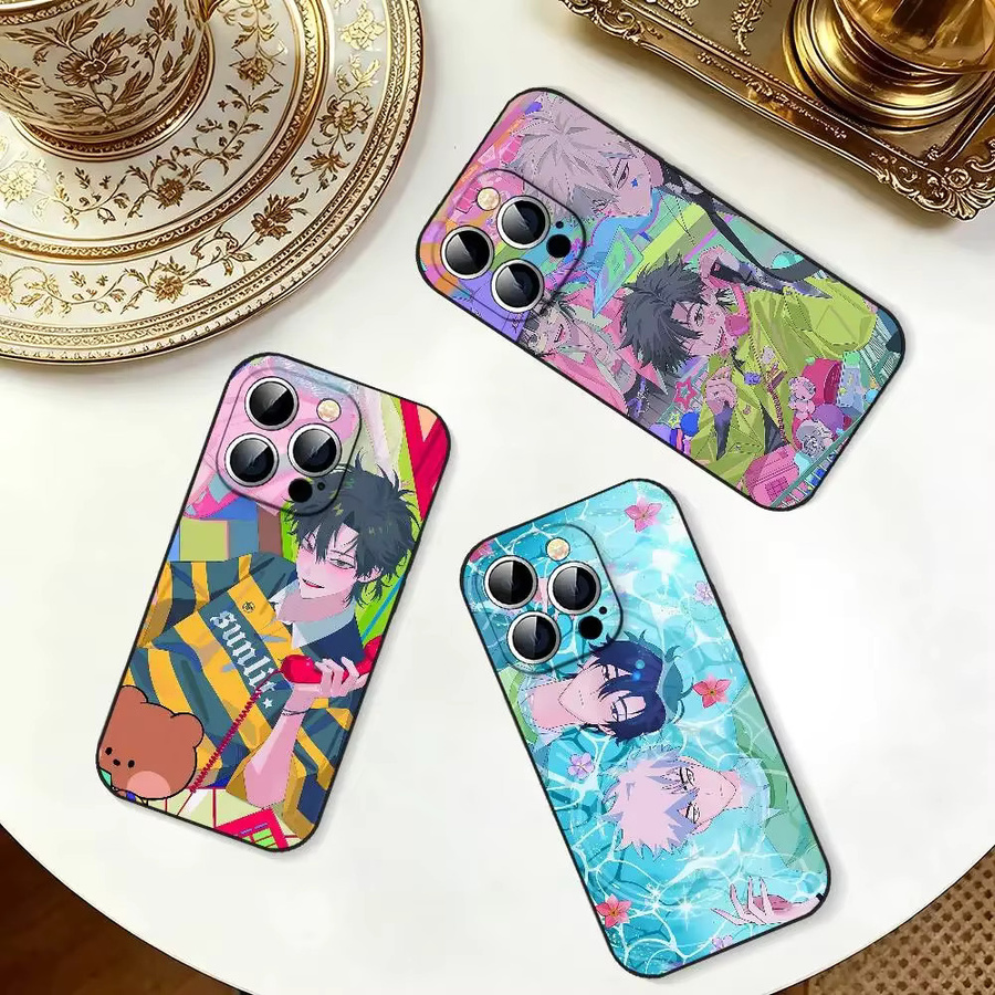 L-Link Anime Click Slim Stoßfeste Handyhülle für iPhone 11 bis iPhone 17 in Schwarz - Bild 3