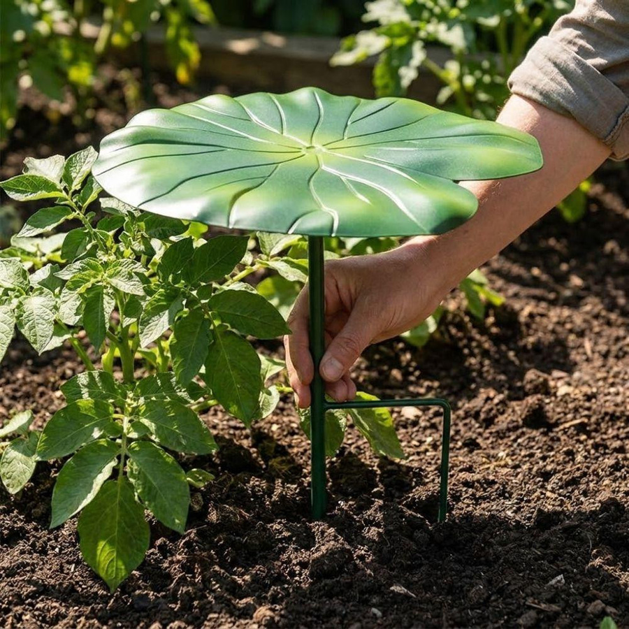 BooPai Pflanzen-Schirm aus Eisen in Grün als Rankhilfe für Garten, Terrasse und Balkon - Bild 9