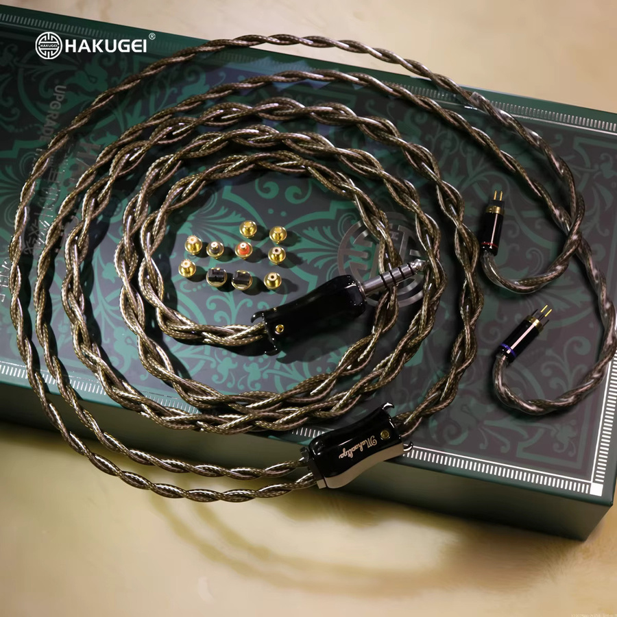 HAKUGEI Modulare Steckverbinder Upgrade Set mit 0,78mm, MMCX, PE, A2DC und UE in der Mischung Gold, Silber und Kupfer mit Koaxial-Abschirmung für Ohrhörer - Bild 4