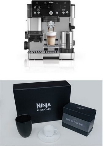 Ninja Siebträgermaschine ES501EU inkl. LUXE Café Set in Schwarz/Edelstahl - Bild 1