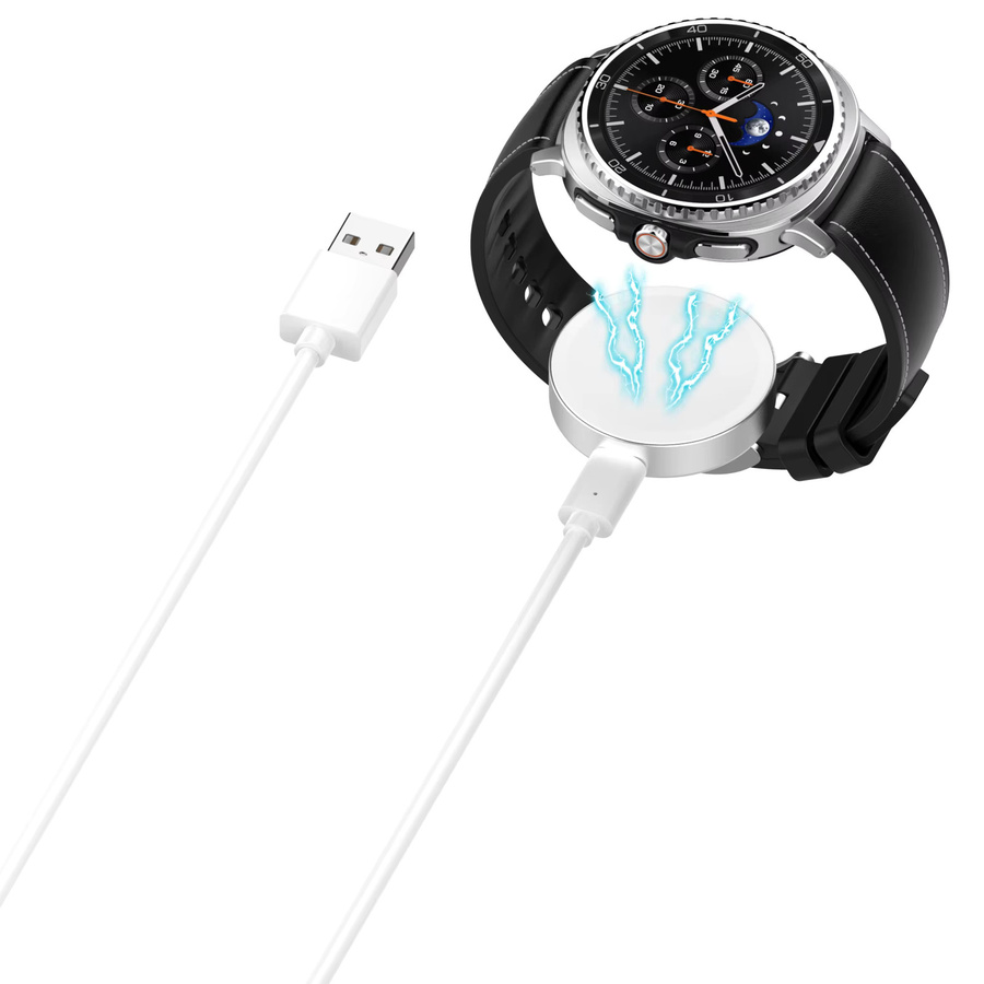 Samsung Metall-Ladegerät für Galaxy Watch 8 7 6 Classic Ultra 5 Pro 4 3 Active 2 in Schwarz - Bild 3
