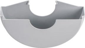 Metabo Trennschleif-Schutzhaube halbgeschlossen für Flachkopf-Winkelschleifer, Durchmesser: 125 mm, grau - Bild 1
