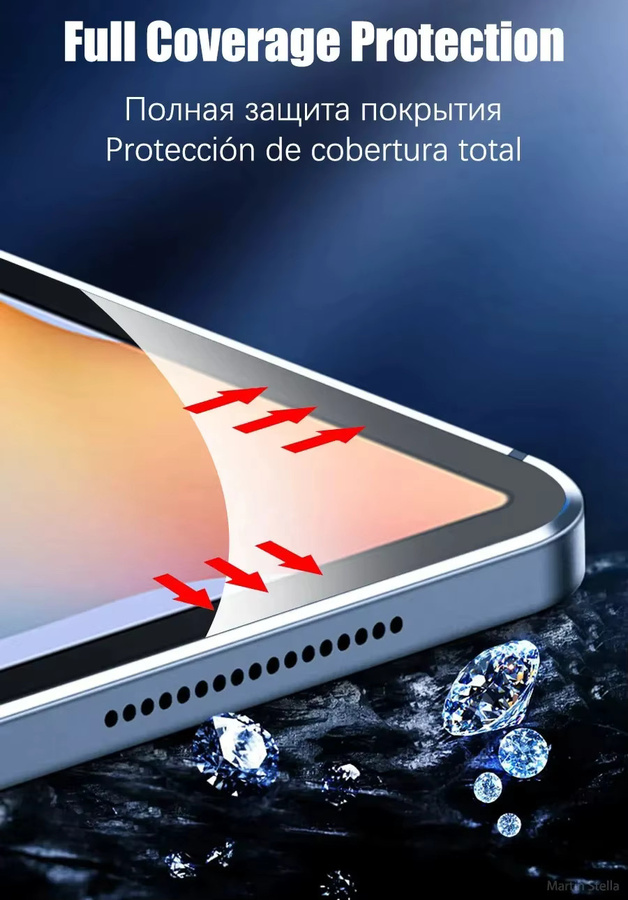 2er-Set gehärtete HD-Glas Displayschutzfolie für Samsung Galaxy Tab A9 8,7 Zoll in Transparent - Bild 5