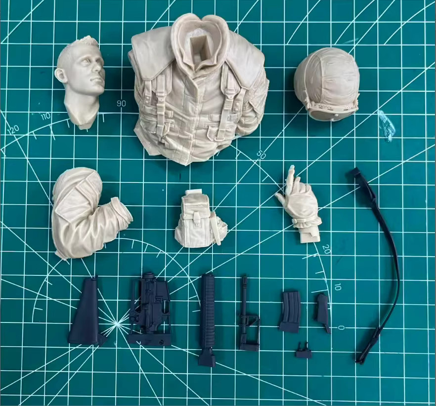 LISM US-Marine Militär Resin-Büste, Modellbausatz, Maßstab 1:10 - Bild 2