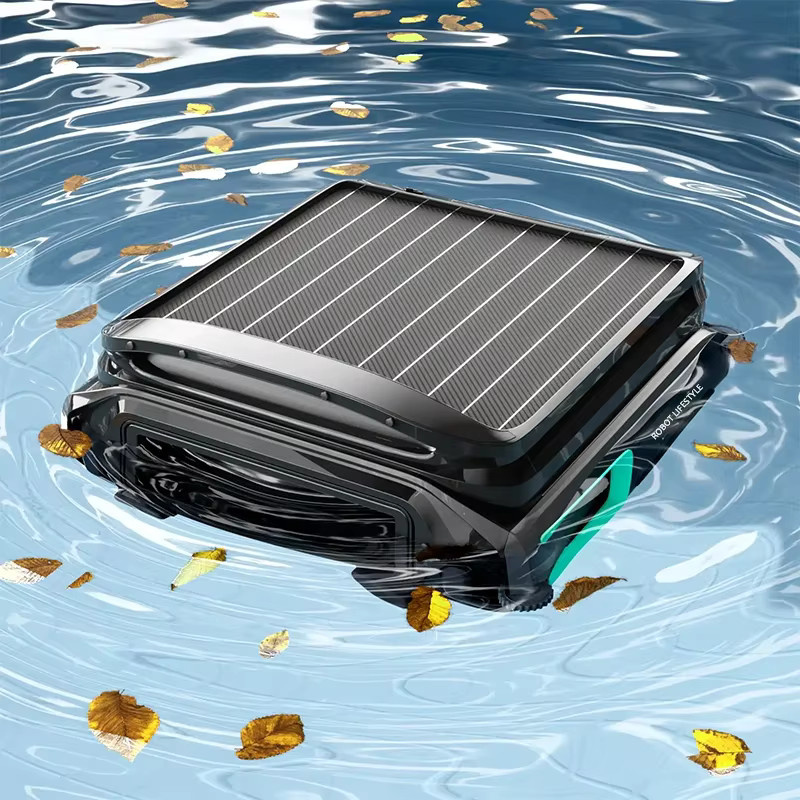 Robot lifestyle F1 Solar-Pool-Skimmer-Reiniger in Schwarz mit App-Steuerung und 5200 mAh Akku - Bild 2