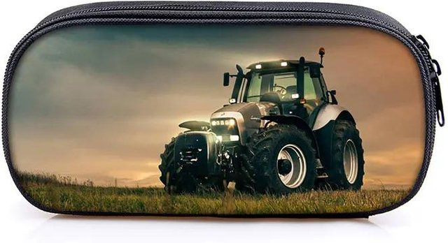 Fancy Style Studio Kosmetiktasche und Federmäppchen mit Bauernhoftraktor-Aufdruck für Kinder in Multicolour - Bild 1