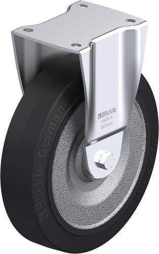 Blickle 3681 BH-SE 250K Bockrolle aus Stahl, galvanisiert, Farbe: Anthrazit/Schwarz, Rad-Durchmesser: 250 mm, Tragfähigkeit (max.): 850 kg - Bild 1
