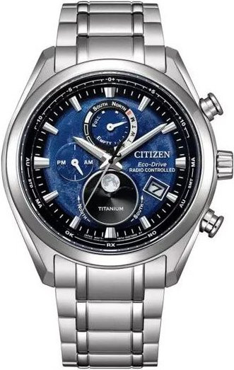 Citizen Armbanduhr, Solar, Titan, blau, 43 mm, Herren - Bild 1